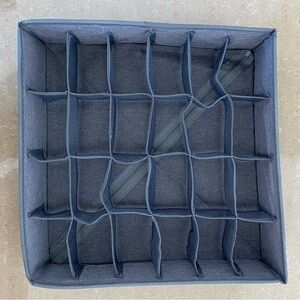 Criusia 24-section folding organizer for drawers & closets for ties, socks, etc